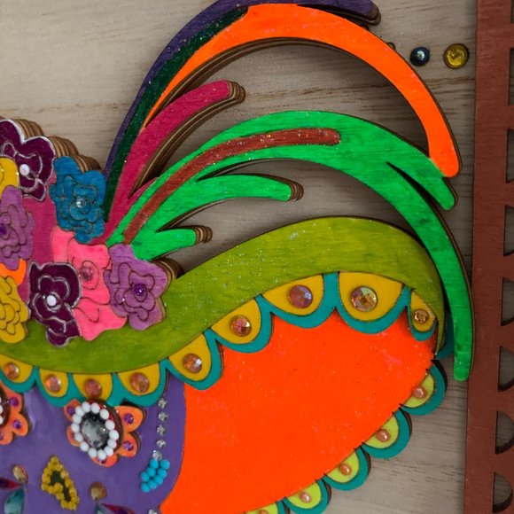 ⭐️#403 Hand Painted Day Of The Dead Shadow Box - Picture 7 of 14